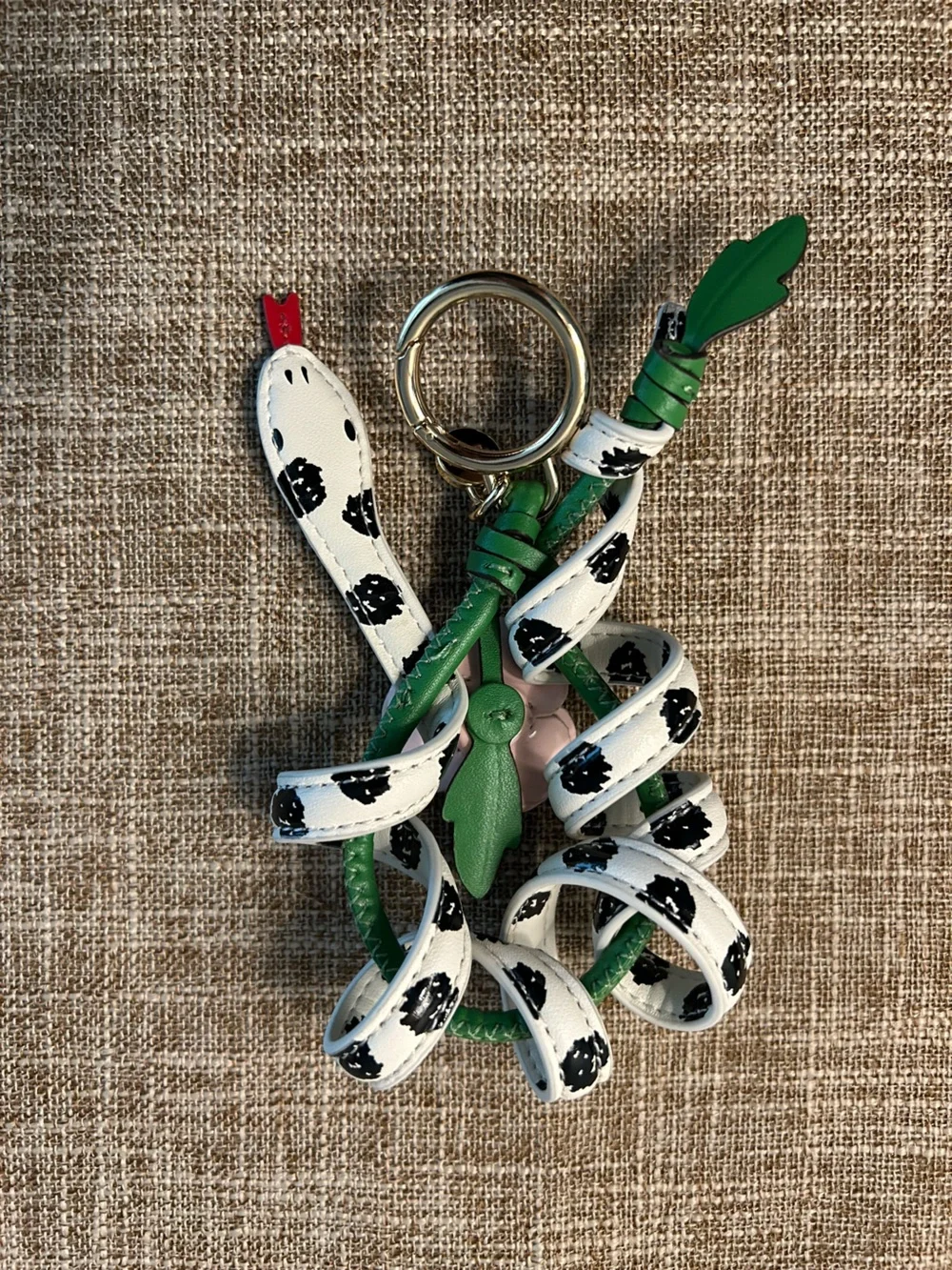 KATE SPADE SNAKE BAG CHARM